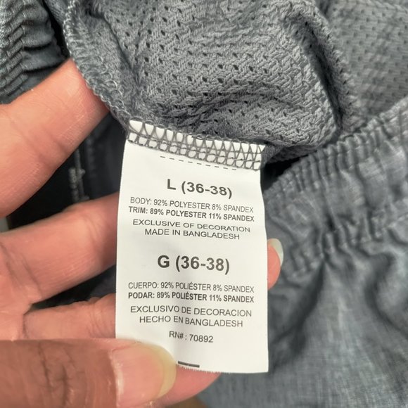 LAYER 8 Plain Men's Shorts Gray Size L 36/38 - Picture 9 of 11